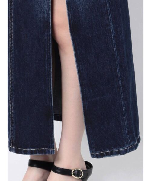 GYDA(ジェイダ)の「DEEPスリットLONGデニム スカートライクショートパンツ(デニムスカート・レディース・インディゴブルー/ライトブルー・SMALL/MEDIUM)」の17枚目の写真