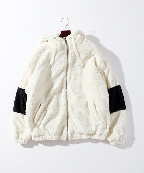 【セール】ビッグシルエット フリースジップパーカー レディース（ブルゾン）｜THISIS（ディスイズ）