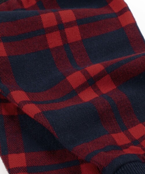 BRANSHES（ブランシェス）の「チェック柄袖切替トレーナー（スウェット・キッズ・ブラック/ライトグリーン・140/100/150/120/130/110/90）」の20枚目の写真