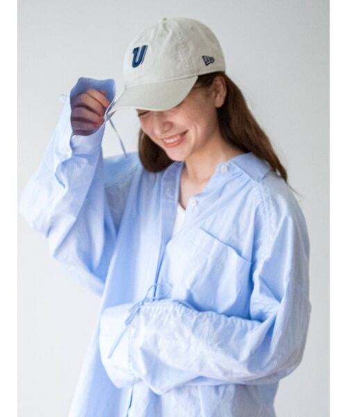 限定レア品 ungrid  NEW ERA コラボ　ロゴキャップ オフホワイト NEW ERA（ニューエラ）の「【NEW ERA/Ungrid】 ロゴキャップ