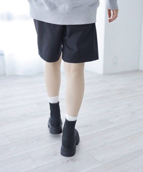 SESTO（セスト）の「厚底タンクソールのソックススニーカーブーツ（ブーツ・レディース・ブラック・S/M/L/LL/3L）」の18枚目の写真