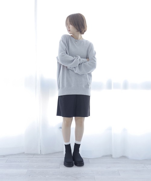 SESTO（セスト）の「厚底タンクソールのソックススニーカーブーツ（ブーツ・レディース・ブラック・S/M/L/LL/3L）」の13枚目の写真