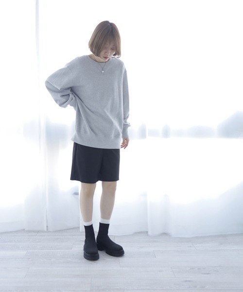SESTO（セスト）の「厚底タンクソールのソックススニーカーブーツ（ブーツ・レディース・ブラック・S/M/L/LL/3L）」の14枚目の写真