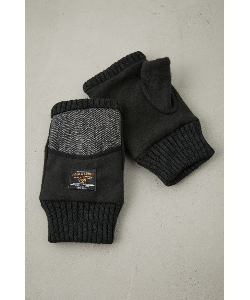 AZUL by moussy(アズールバイマウジー)の「TWEED FINGERLESS GLOVES/ツイードフィンガーレスグローブ(手袋・メンズ・ブラック系その他・FREE)」の10枚目の写真