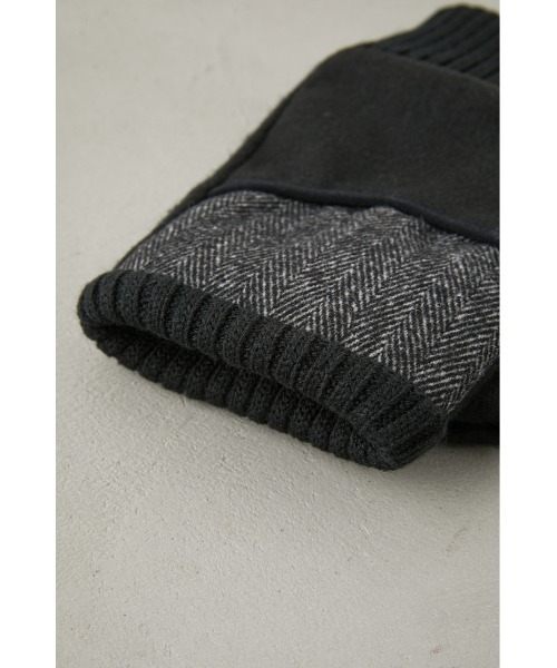 AZUL by moussy(アズールバイマウジー)の「TWEED FINGERLESS GLOVES/ツイードフィンガーレスグローブ(手袋・メンズ・ブラック系その他・FREE)」の6枚目の写真