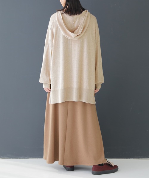 osharewalker（オシャレウォーカー）の「【廃盤】『裏シャギーフレアロングスカート』（スカート・レディース・キャメル/ブラック・2/1）」の6枚目の写真