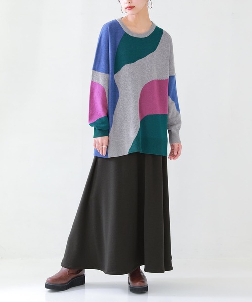 osharewalker（オシャレウォーカー）の「【廃盤】『裏シャギーフレアロングスカート』（スカート・レディース・キャメル/ブラック・2/1）」の10枚目の写真