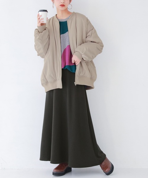 osharewalker（オシャレウォーカー）の「【廃盤】『裏シャギーフレアロングスカート』（スカート・レディース・キャメル/ブラック・2/1）」の12枚目の写真