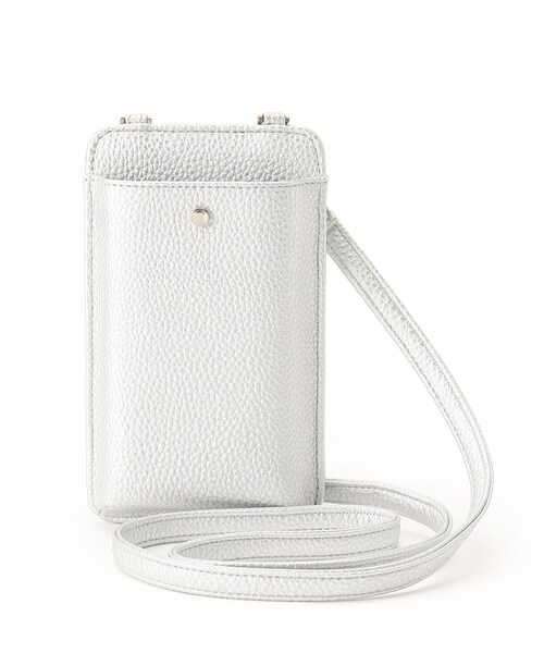 SHOO・LA・RUE（シューラルー）の「◆ファスナーポケット付きスマホショルダー（ショルダーバッグ・レディース・ライトグリーン/ブラック/アイボリー/シルバー/イエロー/グレー・00）」の6枚目の写真