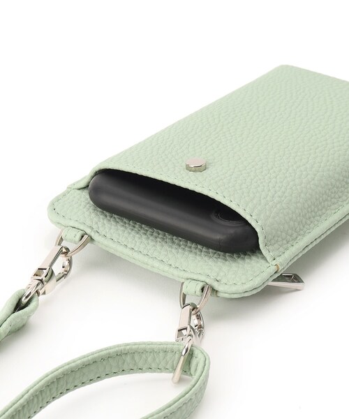 SHOO・LA・RUE（シューラルー）の「◆ファスナーポケット付きスマホショルダー（ショルダーバッグ・レディース・ライトグリーン/ブラック/アイボリー/シルバー/イエロー/グレー・00）」の7枚目の写真