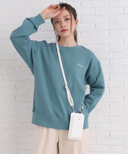 SHOO・LA・RUE（シューラルー）の「◆ファスナーポケット付きスマホショルダー（ショルダーバッグ・レディース・ライトグリーン/ブラック/アイボリー/シルバー/イエロー/グレー・00）」の8枚目の写真