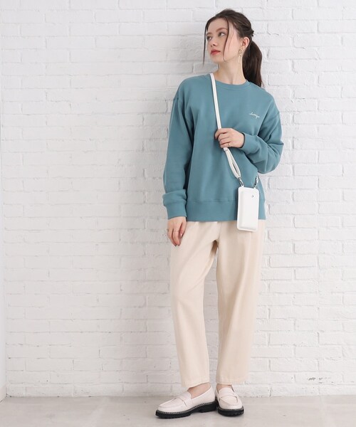 SHOO・LA・RUE（シューラルー）の「◆ファスナーポケット付きスマホショルダー（ショルダーバッグ・レディース・ライトグリーン/ブラック/アイボリー/シルバー/イエロー/グレー・00）」の9枚目の写真