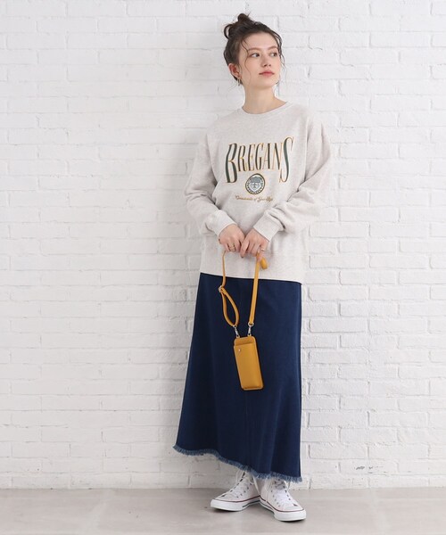 SHOO・LA・RUE（シューラルー）の「◆ファスナーポケット付きスマホショルダー（ショルダーバッグ・レディース・ライトグリーン/ブラック/アイボリー/シルバー/イエロー/グレー・00）」の14枚目の写真