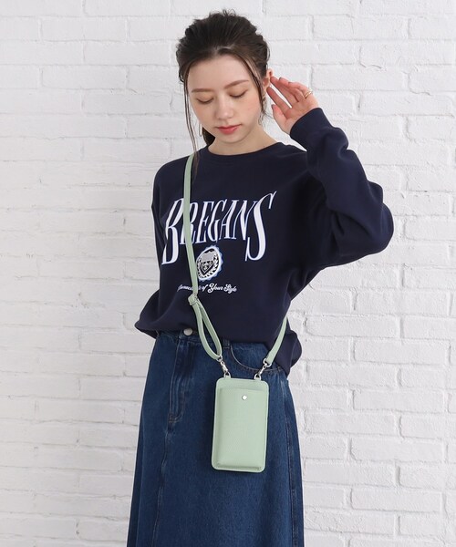 SHOO・LA・RUE（シューラルー）の「◆ファスナーポケット付きスマホショルダー（ショルダーバッグ・レディース・ライトグリーン/ブラック/アイボリー/シルバー/イエロー/グレー・00）」の17枚目の写真