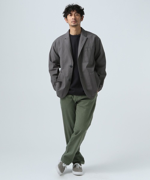 BAYFLOW（ベイフロー）の「ドビーストレッチジャケット（テーラードジャケット・メンズ・ブラック/グレー・MEDIUM/LARGE）」の6枚目の写真