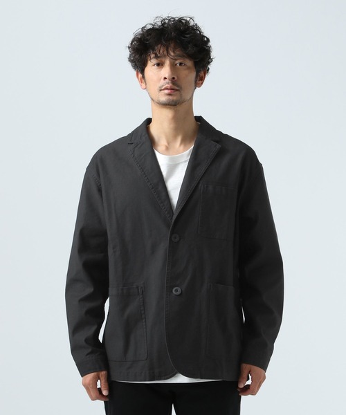 BAYFLOW（ベイフロー）の「ドビーストレッチジャケット（テーラードジャケット・メンズ・ブラック/グレー・MEDIUM/LARGE）」の15枚目の写真