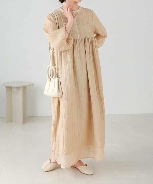 正規品♡スフレ♡BEARワンピース♡ベージュ セール】【S・Mサイズ展開】ギャザージャンパーワンピース