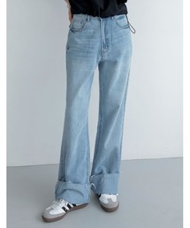 Re:EDIT | [2023S/S COLLECTION][低身長サイズ有]コットンロールアップデニムパンツ(デニムパンツ)