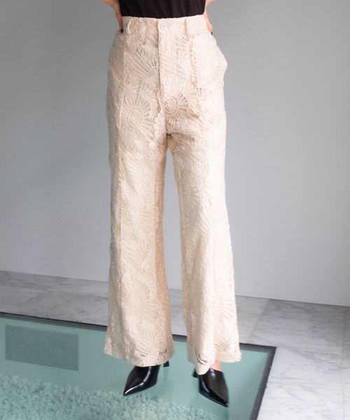 sahara(サハラ)の「Lace Pants/レースパンツ(その他パンツ・レディース・ブラック/グリーン/アイボリー・FREE)」の9枚目の写真