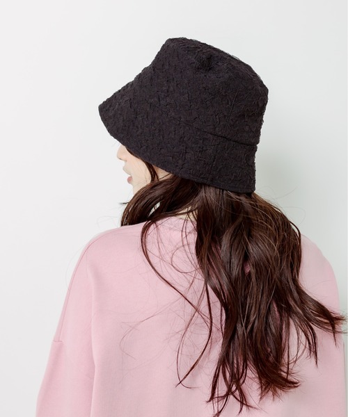 OLIVE des OLIVE（オリーブデオリーブ）の「ワッシャークロスバケットハット（ハット・レディース・ホワイト/ブラック・FREE）」の5枚目の写真