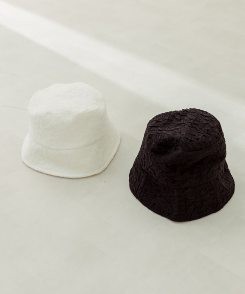 OLIVE des OLIVE（オリーブデオリーブ）の「ワッシャークロスバケットハット（ハット・レディース・ホワイト/ブラック・FREE）」の14枚目の写真