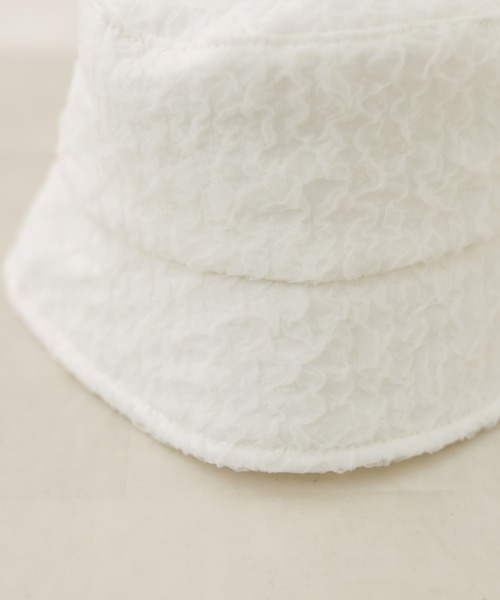 OLIVE des OLIVE（オリーブデオリーブ）の「ワッシャークロスバケットハット（ハット・レディース・ホワイト/ブラック・FREE）」の8枚目の写真