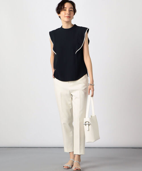 NOLLEY’S（ノーリーズ）の「ウォッシャブルハイウエスト美脚パンツ（その他パンツ・レディース・ブルー/オフホワイト/ネイビー・34/36/38）」の7枚目の写真