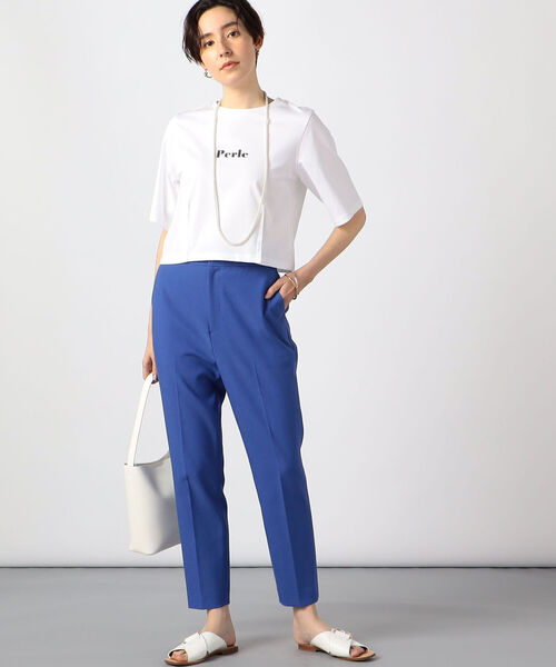 NOLLEY’S（ノーリーズ）の「ウォッシャブルハイウエスト美脚パンツ（その他パンツ・レディース・ブルー/オフホワイト/ネイビー・34/36/38）」の20枚目の写真