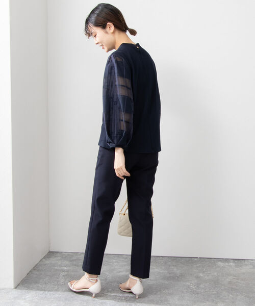 NOLLEY’S（ノーリーズ）の「ウォッシャブルハイウエスト美脚パンツ（その他パンツ・レディース・ブルー/オフホワイト/ネイビー・34/36/38）」の16枚目の写真