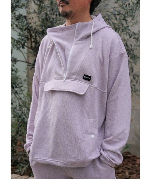 RAWLIFE(ロウライフ)の「SOUYU LIFE/ソウユウ ライフ/アノラック パーカ(パーカー・メンズ・ラベンダー/オレンジ/グレー・M/L/XL)」の3枚目の写真