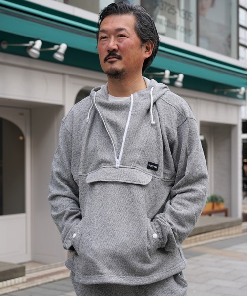 RAWLIFE(ロウライフ)の「SOUYU LIFE/ソウユウ ライフ/アノラック パーカ(パーカー・メンズ・ラベンダー/オレンジ/グレー・M/L/XL)」の2枚目の写真