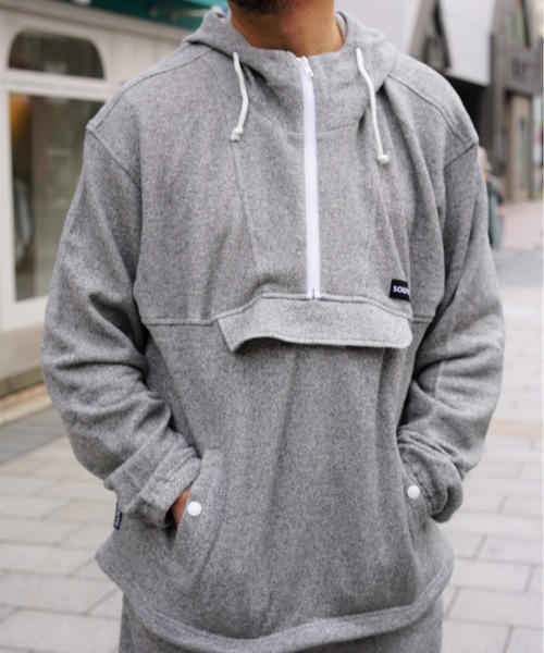 RAWLIFE(ロウライフ)の「SOUYU LIFE/ソウユウ ライフ/アノラック パーカ(パーカー・メンズ・ラベンダー/オレンジ/グレー・M/L/XL)」の8枚目の写真