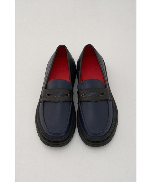 AZUL by moussy(アズールバイマウジー)の「COMBINATION LOAFER/コンビネーションローファー(ローファー・メンズ・ネイビー・MEDIUM/LARGE)」の1枚目の写真