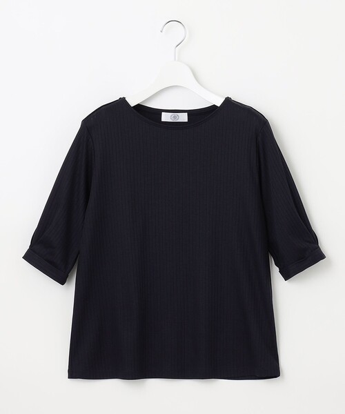 J.PRESS Ladies(J.プレス レディス)の「コットンリブ タックスリーブ カットソー(Tシャツ/カットソー・レディース・ライトグレー系/ホワイト系/ブラウン系/ネイビー系・SMALL)」の17枚目の写真