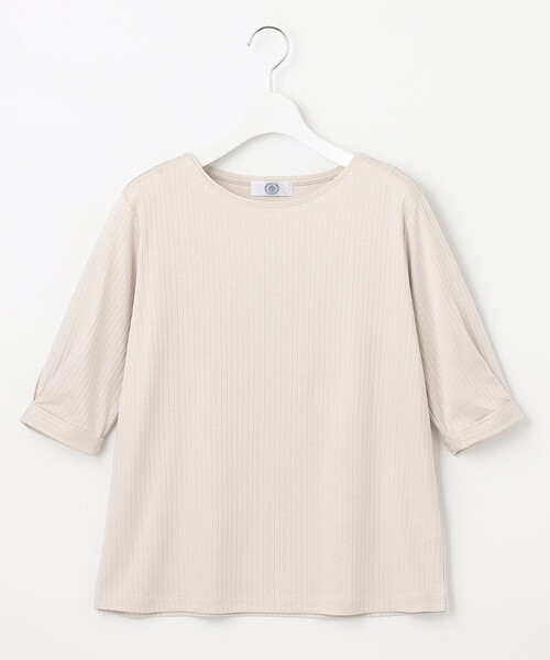 J.PRESS Ladies(J.プレス レディス)の「コットンリブ タックスリーブ カットソー(Tシャツ/カットソー・レディース・ライトグレー系/ホワイト系/ブラウン系/ネイビー系・SMALL)」の18枚目の写真