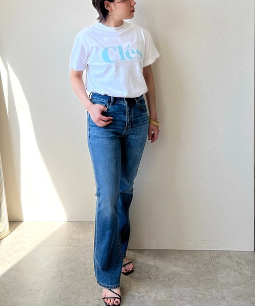 LHELBIE（レルビエ）の「Cles フロッキーロゴＴシャツ（Tシャツ/カットソー・レディース・オフホワイト/チャコールグレー/ベージュ/ホワイト/ホワイト×レッド・M）」の19枚目の写真