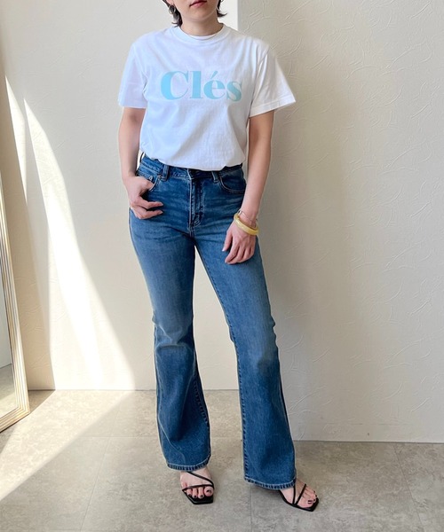 LHELBIE（レルビエ）の「Cles フロッキーロゴＴシャツ（Tシャツ/カットソー・レディース・オフホワイト/チャコールグレー/ベージュ/ホワイト/ホワイト×レッド・M）」の21枚目の写真