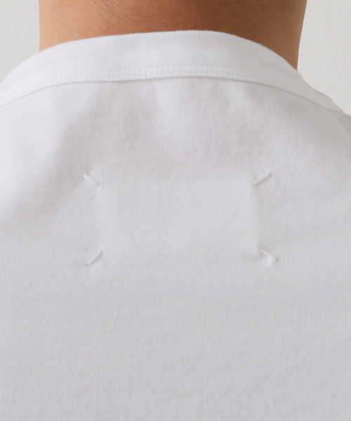 Maison Margiela（メゾンマルジェラ）の「【MAISON MARGIELA / メゾン マルジェラ】Reversed logo T-shirt（Tシャツ/カットソー・メンズ・ブラック/ホワイト・52/48/50）」の6枚目の写真