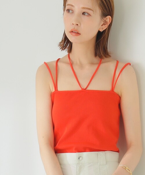 B:MING by BEAMS（ビーミングバイビームス）の「B:MING by BEAMS / キャミ ブラトップ（キャミソール・レディース・カーキ/ブラック/オレンジ・SMALL/MEDIUM）」の3枚目の写真