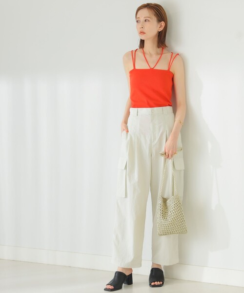 B:MING by BEAMS（ビーミングバイビームス）の「B:MING by BEAMS / キャミ ブラトップ（キャミソール・レディース・カーキ/ブラック/オレンジ・SMALL/MEDIUM）」の17枚目の写真