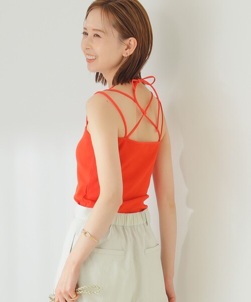 B:MING by BEAMS（ビーミングバイビームス）の「B:MING by BEAMS / キャミ ブラトップ（キャミソール・レディース・カーキ/ブラック/オレンジ・SMALL/MEDIUM）」の7枚目の写真