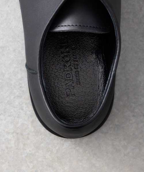 PADRONE(パドローネ)の「PADRONE パドローネ /TYROLEAN SHOES with Chunky Sole/チロリアンシューズ チャンキーソール/PU8759-2402-23A(ドレスシューズ・メンズ・ブラック・40/41/42)」の7枚目の写真