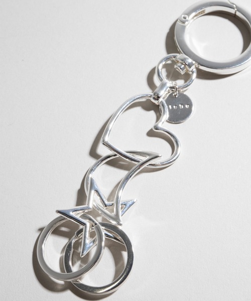 Jieda（ジエダ）の「STAR MOON HEART KEY HOLDER（キーホルダー・メンズ・シルバー・FREE）」の6枚目の写真