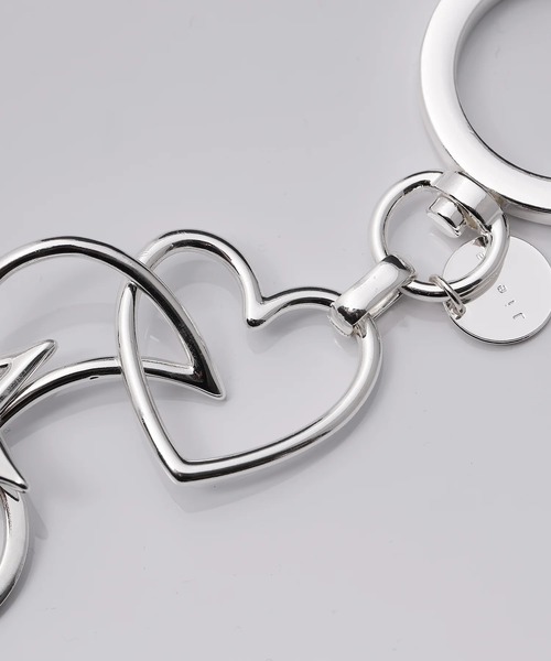 Jieda（ジエダ）の「STAR MOON HEART KEY HOLDER（キーホルダー・メンズ・シルバー・FREE）」の10枚目の写真