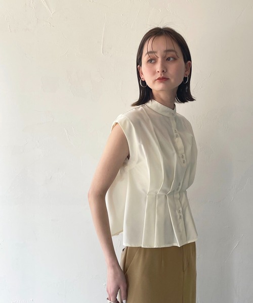CLEIO(クレイオ)の「【CLEIO】タックブラウス(シャツ/ブラウス・レディース・アイボリー/モカ/イエロー・FREE)」の8枚目の写真