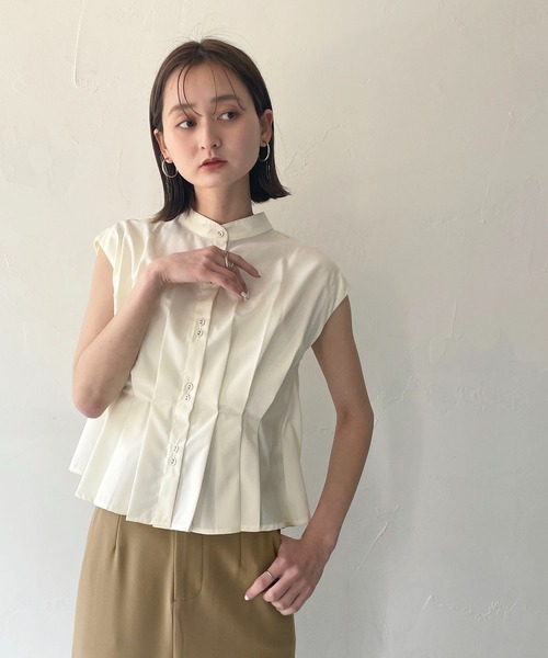 CLEIO(クレイオ)の「【CLEIO】タックブラウス(シャツ/ブラウス・レディース・アイボリー/モカ/イエロー・FREE)」の6枚目の写真