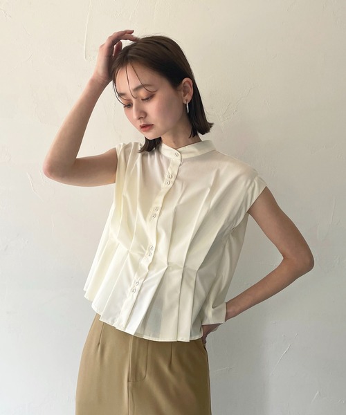 CLEIO(クレイオ)の「【CLEIO】タックブラウス(シャツ/ブラウス・レディース・アイボリー/モカ/イエロー・FREE)」の7枚目の写真