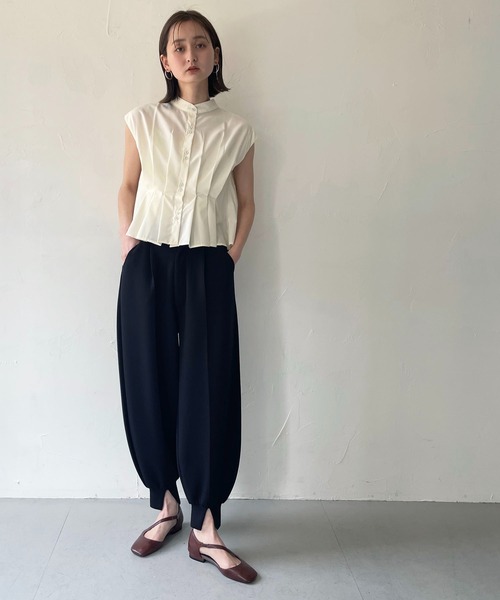 CLEIO(クレイオ)の「【CLEIO】タックブラウス(シャツ/ブラウス・レディース・アイボリー/モカ/イエロー・FREE)」の13枚目の写真