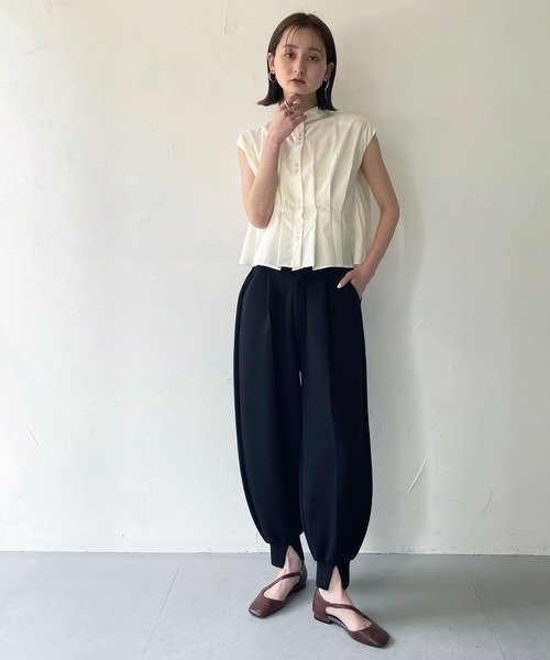 CLEIO(クレイオ)の「【CLEIO】タックブラウス(シャツ/ブラウス・レディース・アイボリー/モカ/イエロー・FREE)」の14枚目の写真