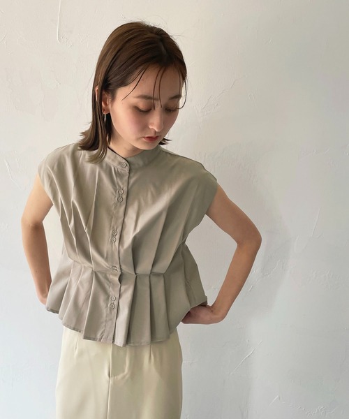 CLEIO(クレイオ)の「【CLEIO】タックブラウス(シャツ/ブラウス・レディース・アイボリー/モカ/イエロー・FREE)」の15枚目の写真